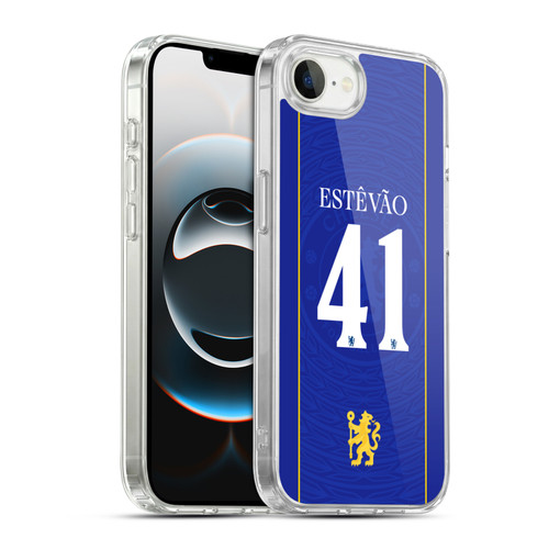 Chelsea Football Club 2026/27 Players Home Kit 1st Group Estêvão Willian Soft Gel Case for Apple iPhone 16e / Apple iPhone 17e & MagSafe