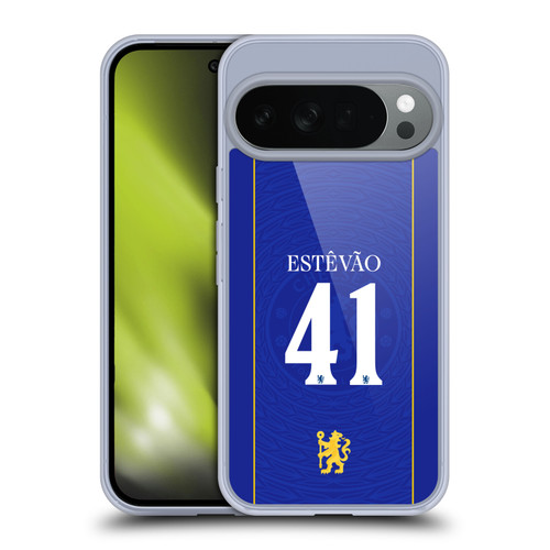 Chelsea Football Club 2026/27 Players Home Kit 1st Group Estêvão Willian Soft Gel Case for Google Pixel 10
