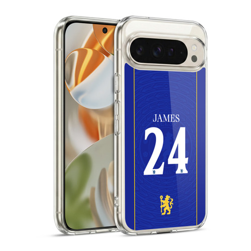 Chelsea Football Club 2026/27 Players Home Kit 1st Group Reece James Soft Gel Case for Google Pixel 9 / Pixel 9 Pro
