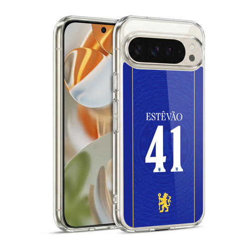 Chelsea Football Club 2026/27 Players Home Kit 1st Group Estêvão Willian Soft Gel Case for Google Pixel 9 / Pixel 9 Pro