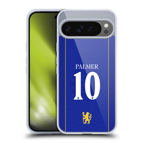 Chelsea Football Club 2026/27 Players Home Kit 1st Group Cole Palmer Soft Gel Case for Google Pixel 9 Pro XL