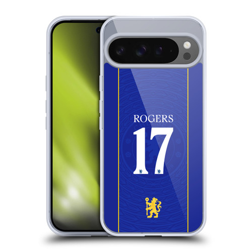 Chelsea Football Club 2026/27 Players Home Kit 1st Group Morgan Rogers Soft Gel Case for Google Pixel 9 Pro XL