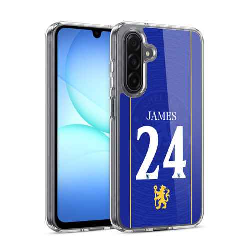 Chelsea Football Club 2026/27 Players Home Kit 1st Group Reece James Soft Gel Case for Samsung Galaxy A17 4G / 5G
