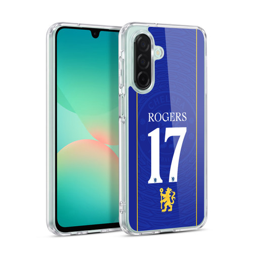 Chelsea Football Club 2026/27 Players Home Kit 1st Group Morgan Rogers Soft Gel Case for Samsung Galaxy A26 5G