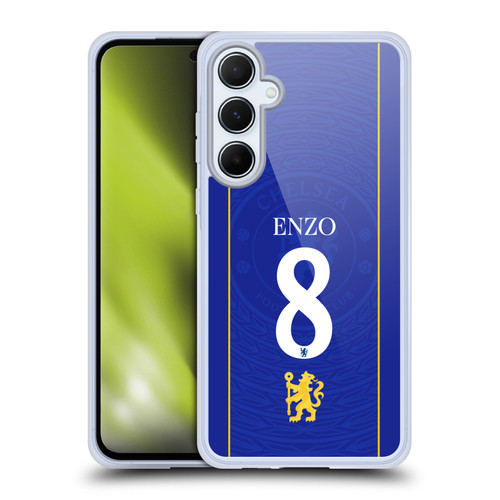 Chelsea Football Club 2026/27 Players Home Kit 1st Group Enzo Fernández Soft Gel Case for Samsung Galaxy A55 5G