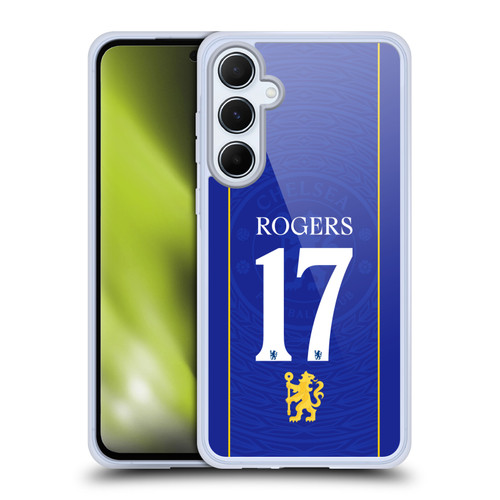 Chelsea Football Club 2026/27 Players Home Kit 1st Group Morgan Rogers Soft Gel Case for Samsung Galaxy A55 5G