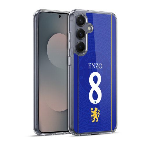 Chelsea Football Club 2026/27 Players Home Kit 1st Group Enzo Fernández Soft Gel Case for Samsung Galaxy S25+ & MagSafe