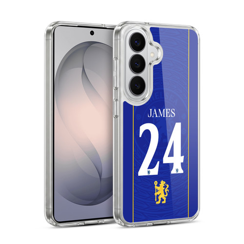 Chelsea Football Club 2026/27 Players Home Kit 1st Group Reece James Soft Gel Case for Samsung Galaxy S26