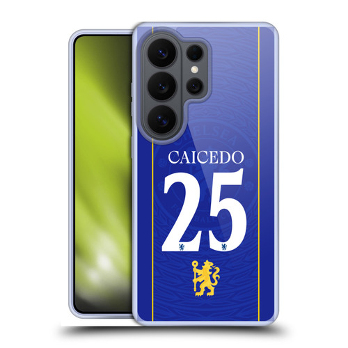 Chelsea Football Club 2026/27 Players Home Kit 1st Group Moisés Caicedo Soft Gel Case for Samsung Galaxy S26 Ultra