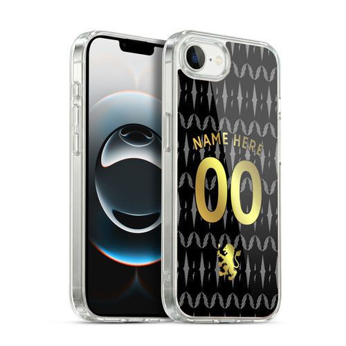 Custom Customised Personalised Aston Villa FC 2026/27 Crest Kit Away Soft Gel Case for Apple iPhone 16e / Apple iPhone 17e & MagSafe