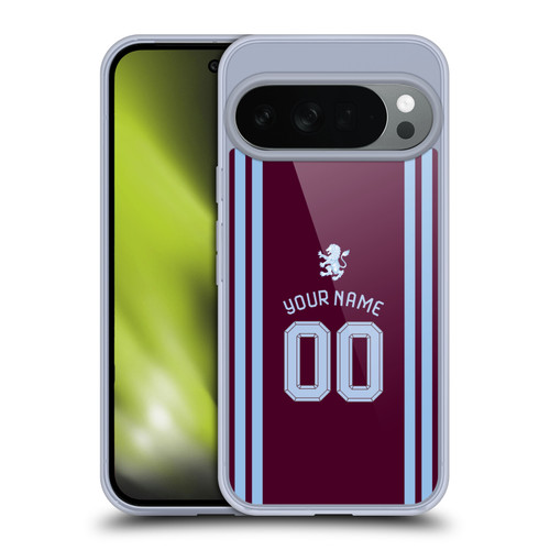 Custom Customised Personalised Aston Villa FC 2026/27 Crest Kit Home Soft Gel Case for Google Pixel 10