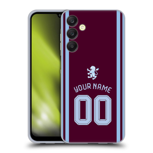 Custom Customised Personalised Aston Villa FC 2026/27 Crest Kit Home Soft Gel Case for Samsung Galaxy A25 5G