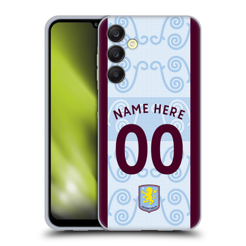 Custom Customised Personalised Aston Villa FC 2026/27 Crest Kit Third Soft Gel Case for Samsung Galaxy A25 5G