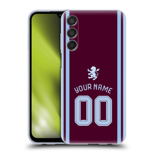 Custom Customised Personalised Aston Villa FC 2026/27 Crest Kit Home Soft Gel Case for Samsung Galaxy M15/F15 5G