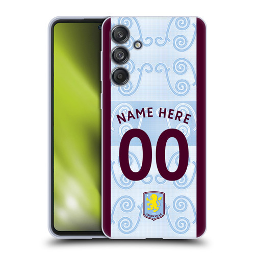 Custom Customised Personalised Aston Villa FC 2026/27 Crest Kit Third Soft Gel Case for Samsung Galaxy M55 5G