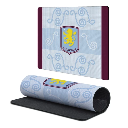 Aston Villa Football Club 2026/27 Crest Kit Third Gaming Office Desk PC Keyboard Mouse Mat Pad 9.84 x 11.81 x 0.12 inches (250 x 300 mm) - S