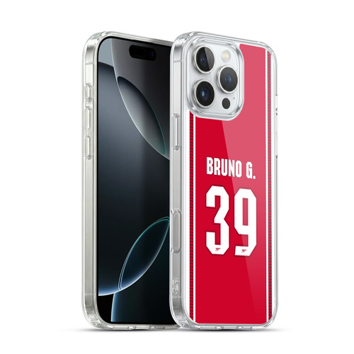 Arsenal FC 2026/27 Players Home Kit 1st Group Bruno Guimarães Soft Gel Case for Apple iPhone 16 Pro Max & MagSafe