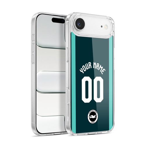 Custom Customised Personalised Brighton & Hove Albion F.C 2026/27 Badge Kit Third Soft Gel Case for Apple iPhone 17 Air