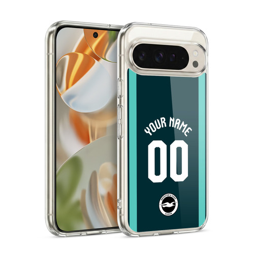 Custom Customised Personalised Brighton & Hove Albion F.C 2026/27 Badge Kit Third Soft Gel Case for Google Pixel 9 / Pixel 9 Pro