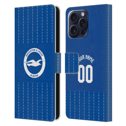 Custom Customised Personalised Brighton & Hove Albion F.C 2026/27 Badge Kit Home Leather Book Wallet Case Cover For Samsung Galaxy S25 FE