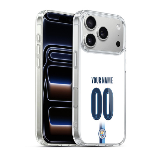 Custom Customised Personalised Manchester City Man City FC 2026/27 Badge Kit Third Soft Gel Case for Apple iPhone 17 Pro