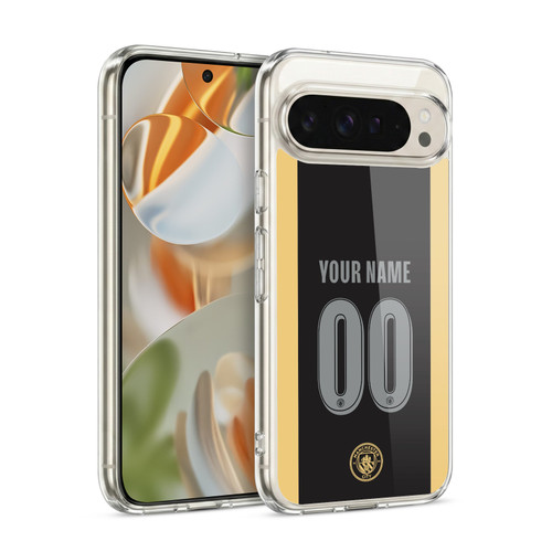Custom Customised Personalised Manchester City Man City FC 2026/27 Badge Kit Away Soft Gel Case for Google Pixel 9 / Pixel 9 Pro