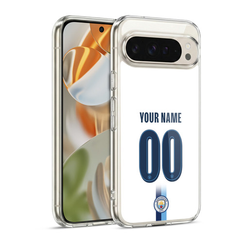 Custom Customised Personalised Manchester City Man City FC 2026/27 Badge Kit Third Soft Gel Case for Google Pixel 9 / Pixel 9 Pro