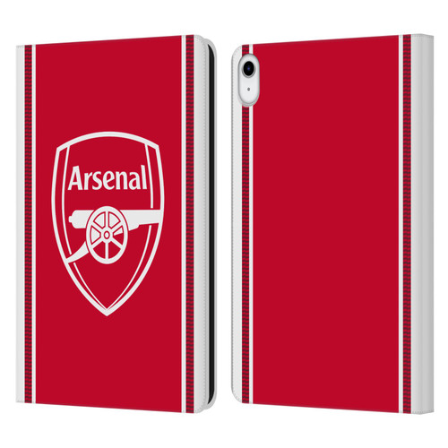 Arsenal FC 2026/27 Kit Home Leather Book Wallet Case Cover For Apple iPad 10.9 2022/2025