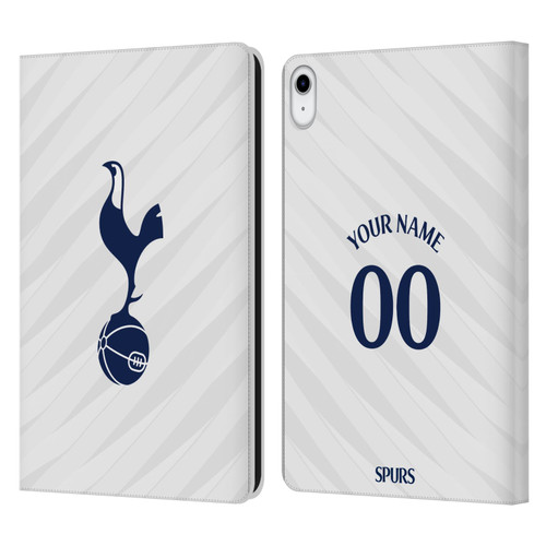 Custom Customised Personalised Tottenham Hotspur F.C. 2026/27 Badge Kit Home Leather Book Wallet Case Cover For Apple iPad 10.9 2022/2025