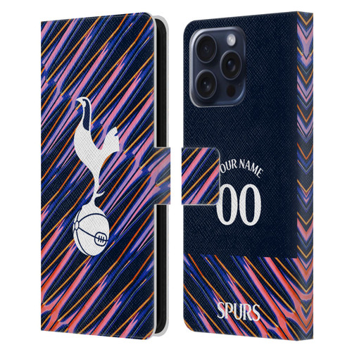 Custom Customised Personalised Tottenham Hotspur F.C. 2026/27 Badge Kit Away Leather Book Wallet Case Cover For Samsung Galaxy S25 FE