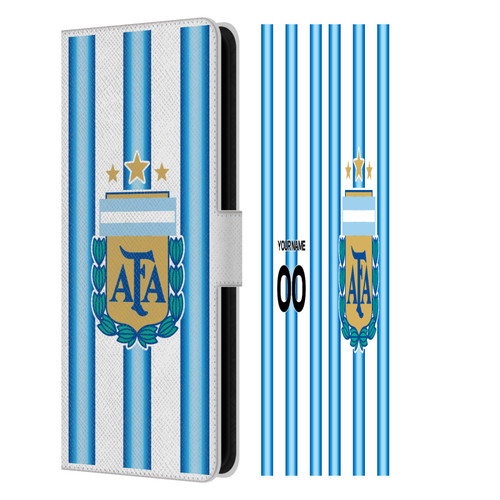Custom Customized Argentina National Football Team 2026 Crest Kit Home Leather Book Wallet Case Cover For Samsung Galaxy S25 FE