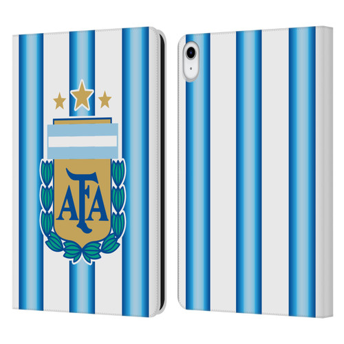Argentina National Football Team 2026 Crest Kit Home Leather Book Wallet Case Cover For Apple iPad 10.9 2022/2025