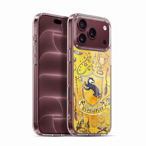 Harry Potter Deathly Hallows XIII Hufflepuff Pattern Soft Gel Case for Apple iPhone 18 Pro Max