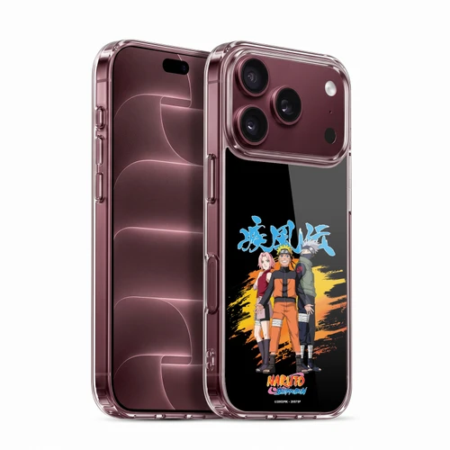 Naruto Shippuden Art Sakura, Naruto, Kakashi Soft Gel Case for Apple iPhone 18 Pro