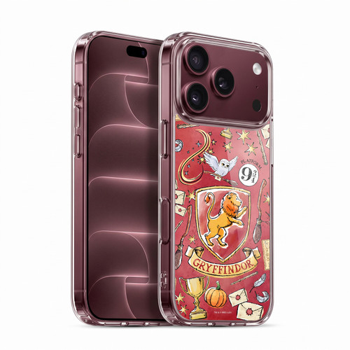 Harry Potter Deathly Hallows XIII Gryffindor Pattern Soft Gel Case for Apple iPhone 18 Pro
