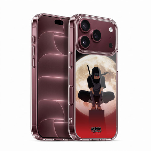 Naruto Shippuden Character Art Itachi Uchiha Moon Soft Gel Case for Apple iPhone 18 Pro