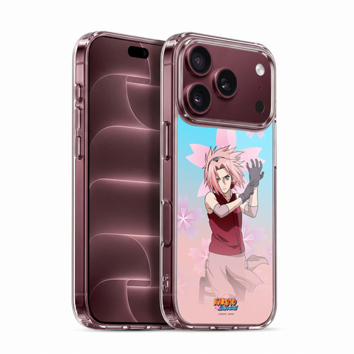 Naruto Shippuden Character Art Sakura Haruno Soft Gel Case for Apple iPhone 18 Pro