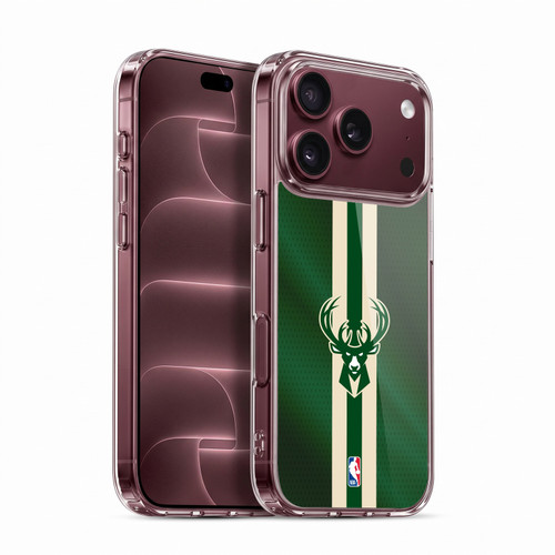 NBA Milwaukee Bucks Stripes Soft Gel Case for Apple iPhone 18 Pro