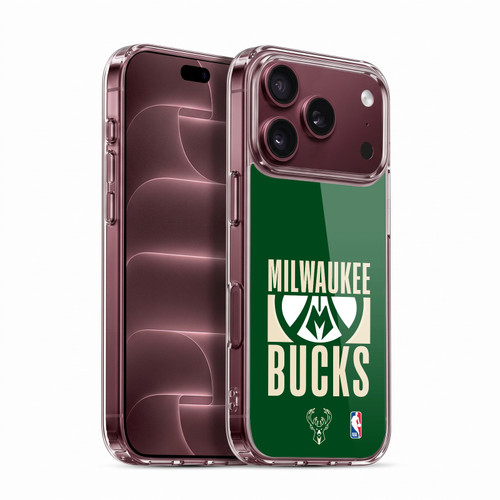 NBA Milwaukee Bucks Typography Soft Gel Case for Apple iPhone 18 Pro