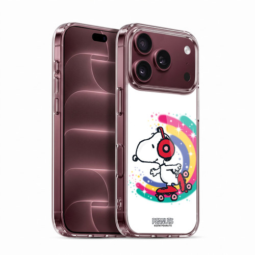 Peanuts Snoopy Boardwalk Airbrush Colourful Skating Soft Gel Case for Apple iPhone 18 Pro