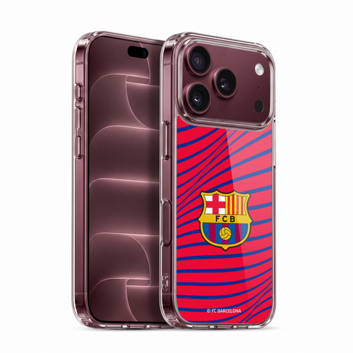 FC Barcelona Graphics Texture Soft Gel Case for Apple iPhone 18 Pro