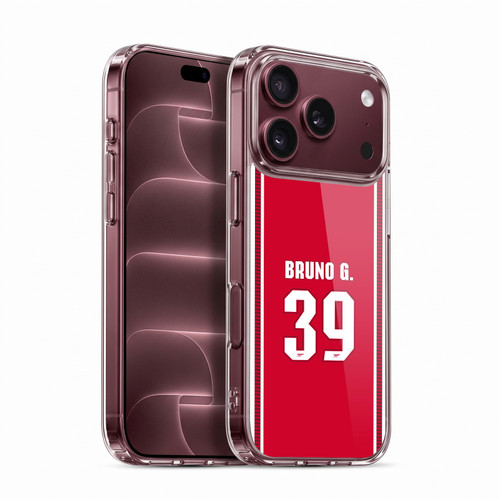Arsenal FC 2026/27 Players Home Kit 1st Group Bruno Guimarães Soft Gel Case for Apple iPhone 18 Pro