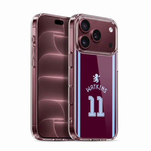 Aston Villa Football Club 2026/27 Players Home Kit Ollie Watkins Soft Gel Case for Apple iPhone 18 Pro