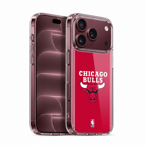 NBA Chicago Bulls Logo Red Design Soft Gel Case for Apple iPhone 18 Pro