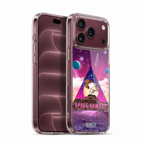 Peanuts Snoopy Space Cowboy Nebula Triangle Soft Gel Case for Apple iPhone 18 Pro Max