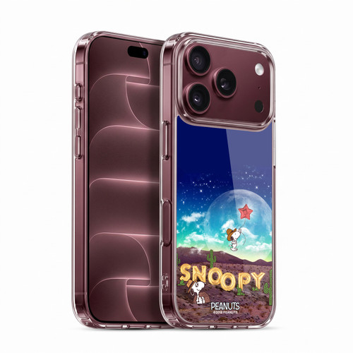 Peanuts Snoopy Space Cowboy Nebula Fly Balloon Soft Gel Case for Apple iPhone 18 Pro
