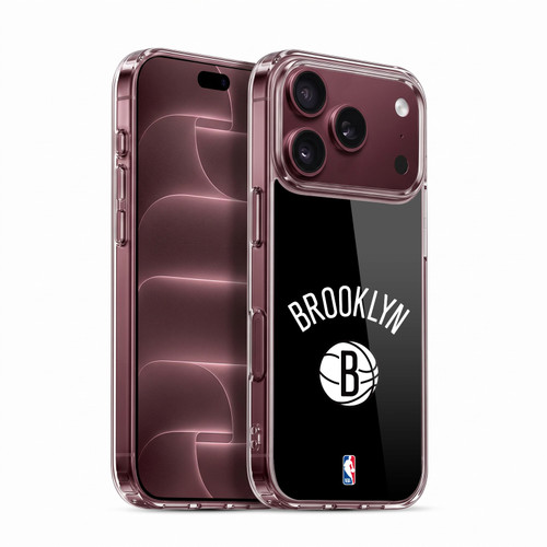 NBA Brooklyn Nets Logo Black Design Soft Gel Case for Apple iPhone 18 Pro