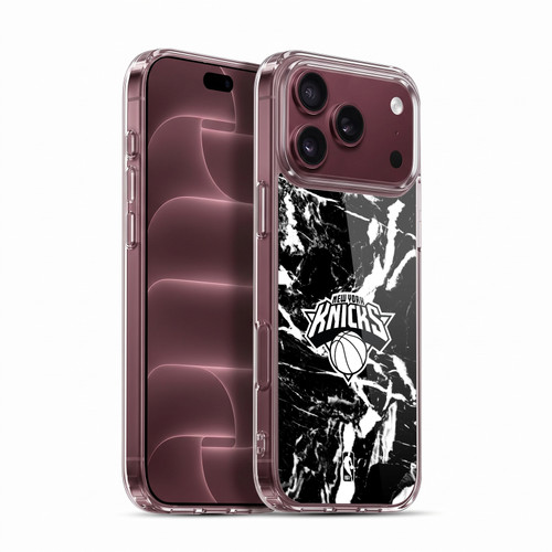 NBA New York Knicks Black Marble Soft Gel Case for Apple iPhone 18 Pro Max