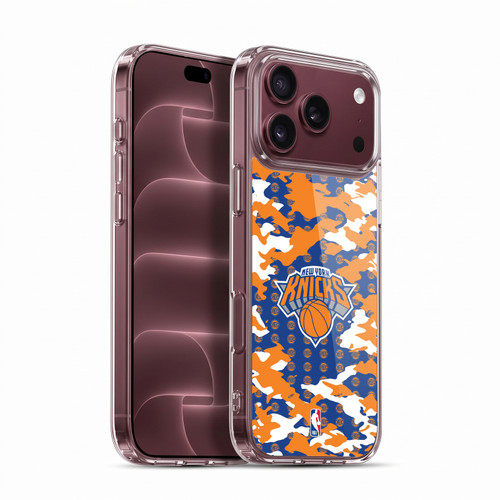 NBA New York Knicks Camouflage Soft Gel Case for Apple iPhone 18 Pro Max