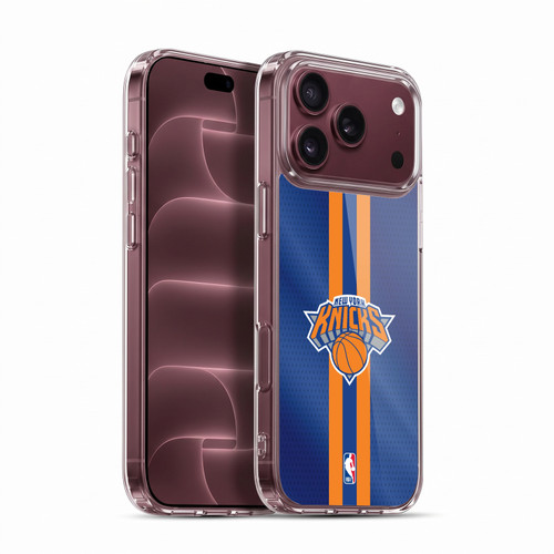 NBA New York Knicks Stripes Soft Gel Case for Apple iPhone 18 Pro Max